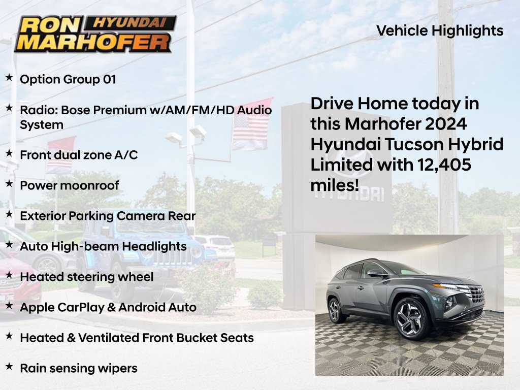 Certified 2024 Hyundai Tucson Limited AWD/4WD image 15