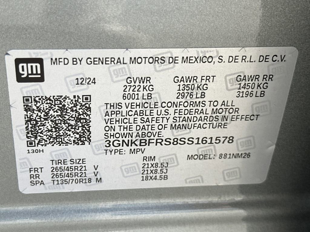 Certified 2025 Chevrolet Blazer Premier w/ LPO, Floor Liner Package image 44