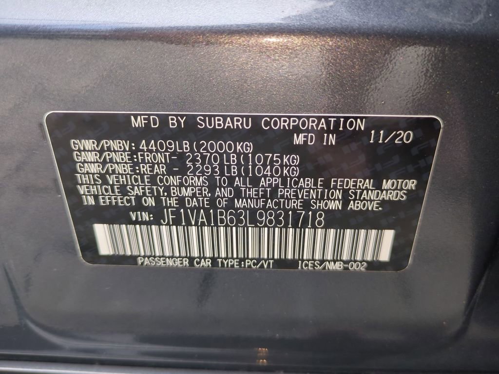 Used 2020 Subaru WRX Premium w/ Performance Package image 38