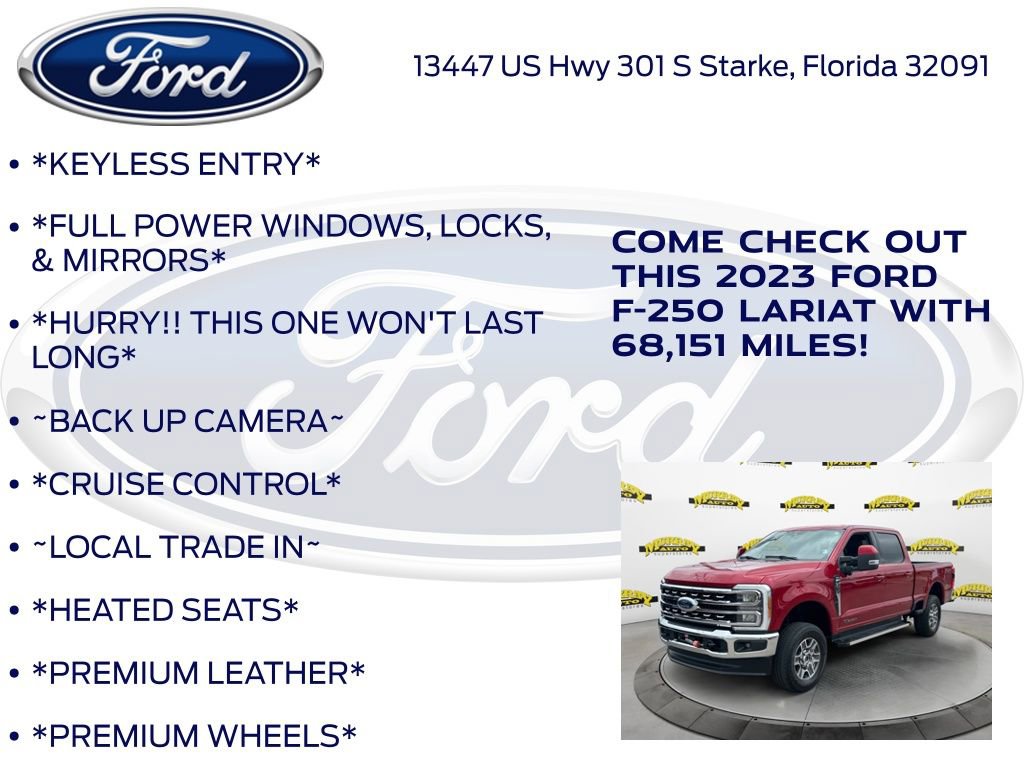 Certified 2023 Ford F250 Lariat w/ FX4 Off-Road Package AWD/4WD image 12