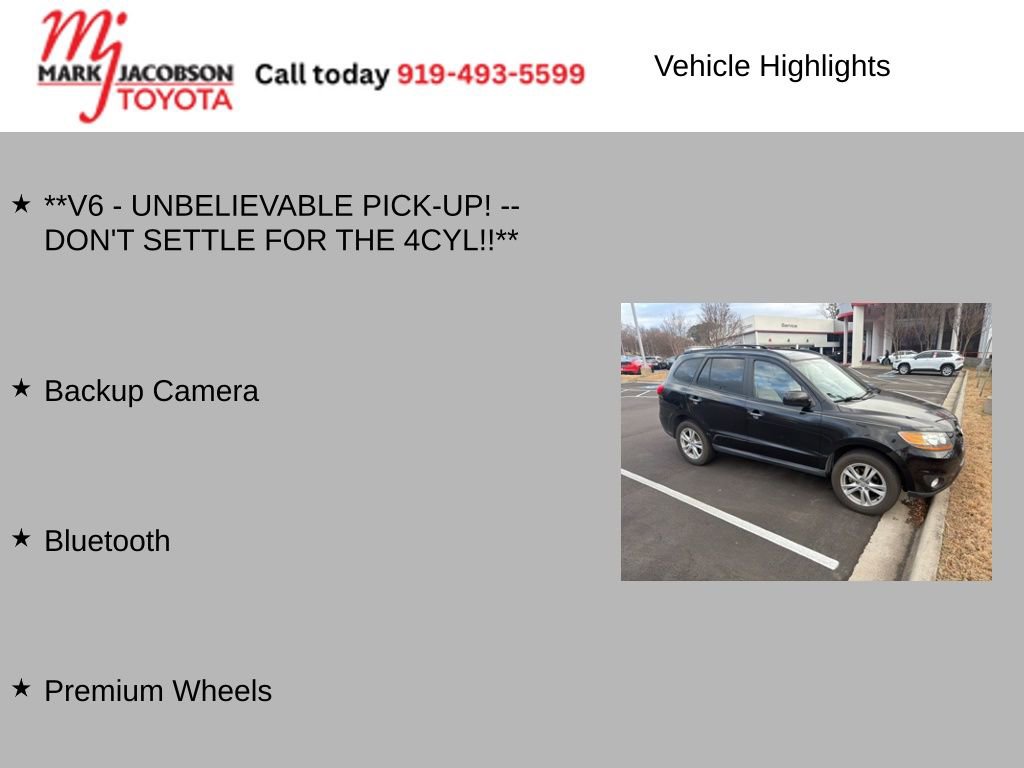 Used 2010 Hyundai Santa Fe Limited w/ Navigation Pkg 4 image 5