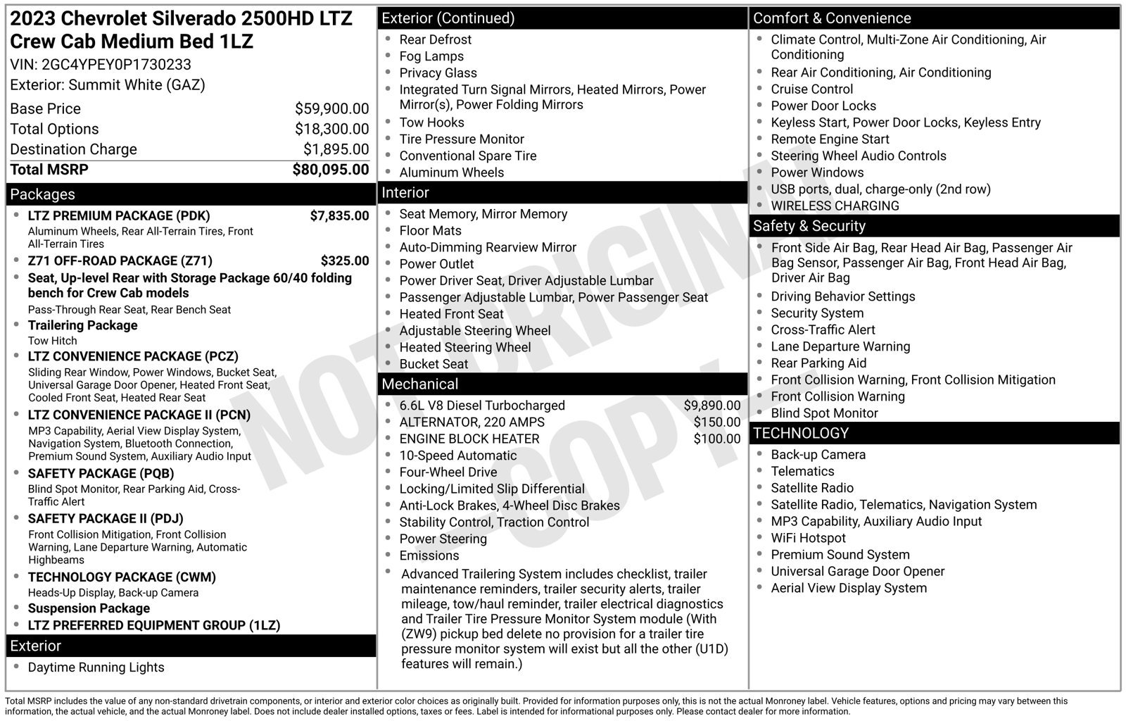 Used 2023 Chevrolet Silverado 2500 LTZ w/ LTZ Premium Package AWD/4WD image 8