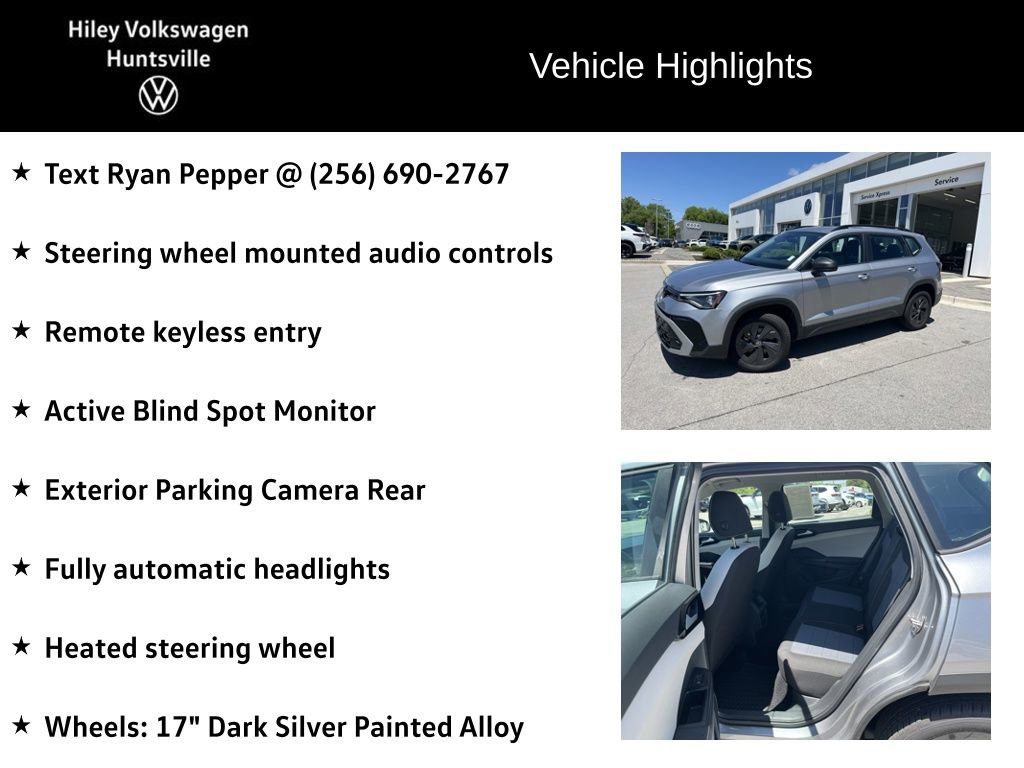 Certified 2025 Volkswagen Taos S FWD image 7