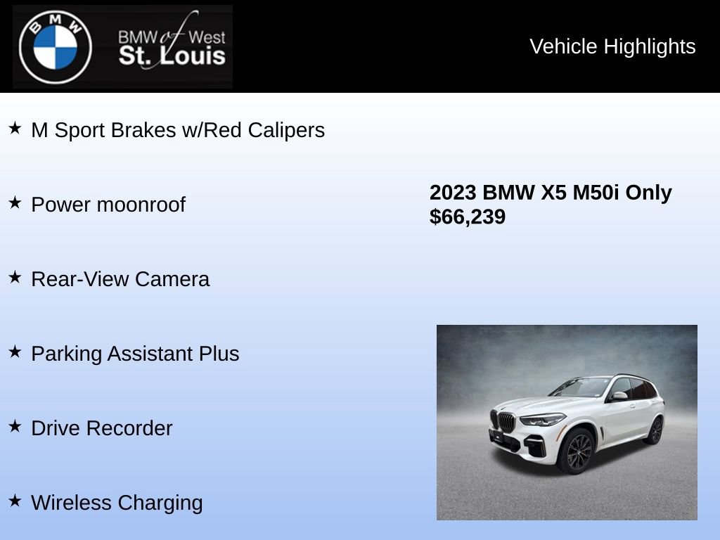 Used 2023 BMW X5 M50i w/ Climate Comfort Package image 16