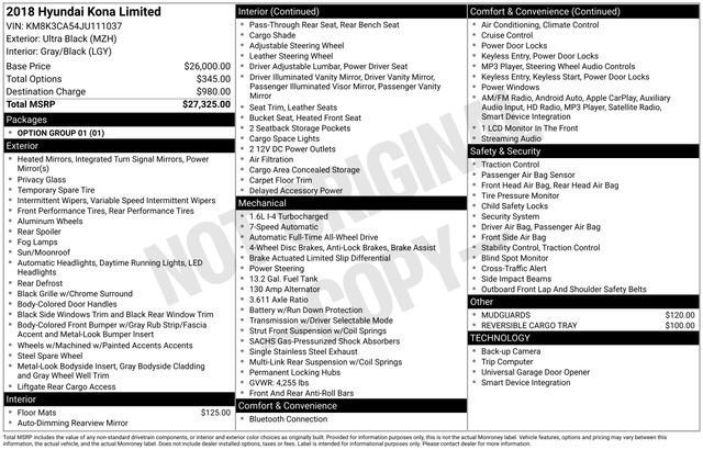 Used 2018 Hyundai Kona Limited image 4