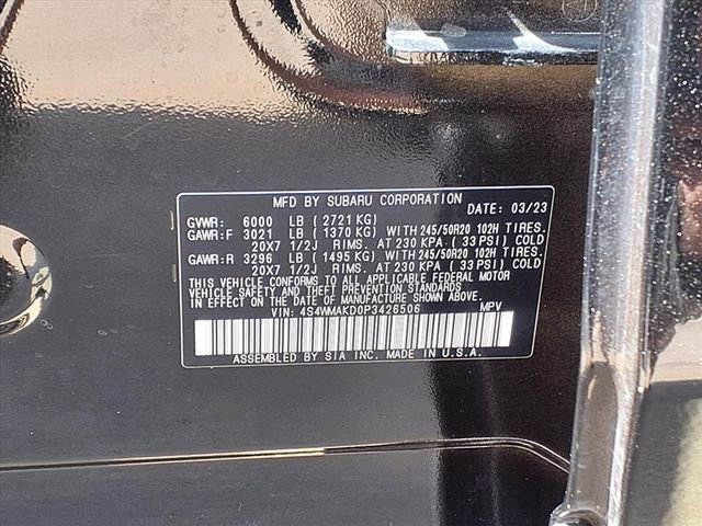 Certified 2023 Subaru Ascent Onyx Edition Limited AWD/4WD image 10