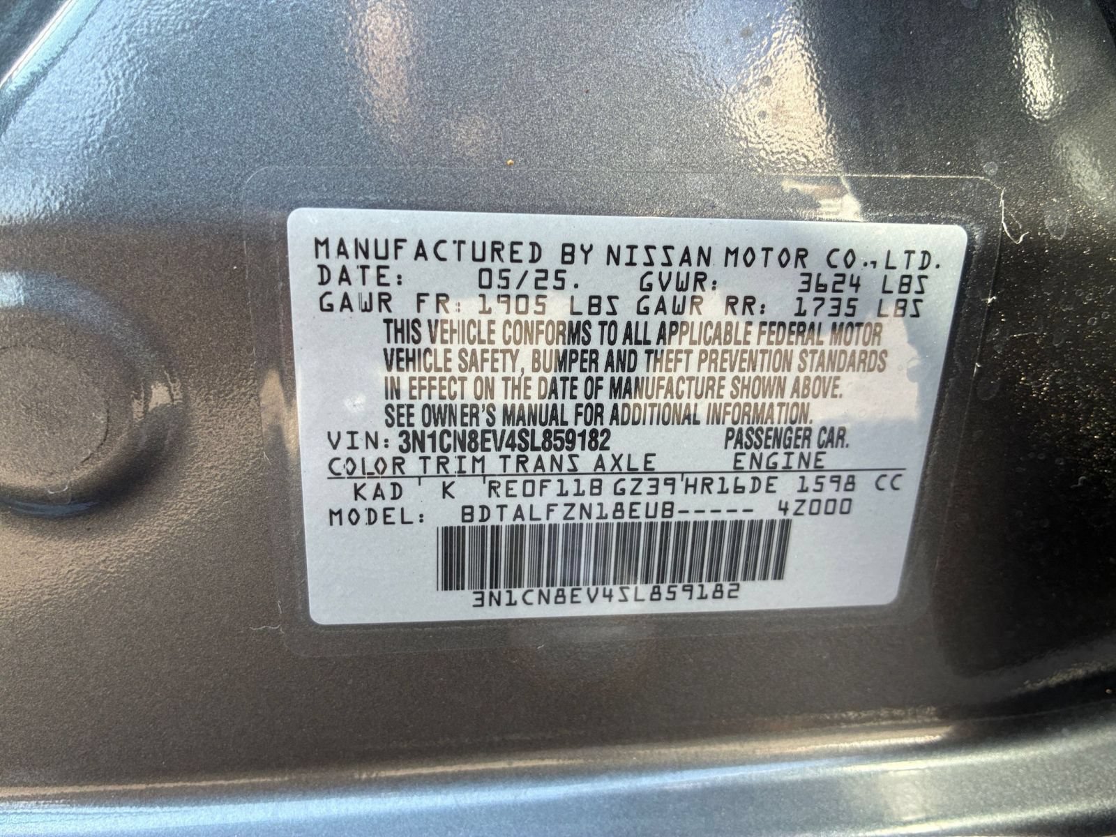Used 2025 Nissan Versa SV FWD image 26