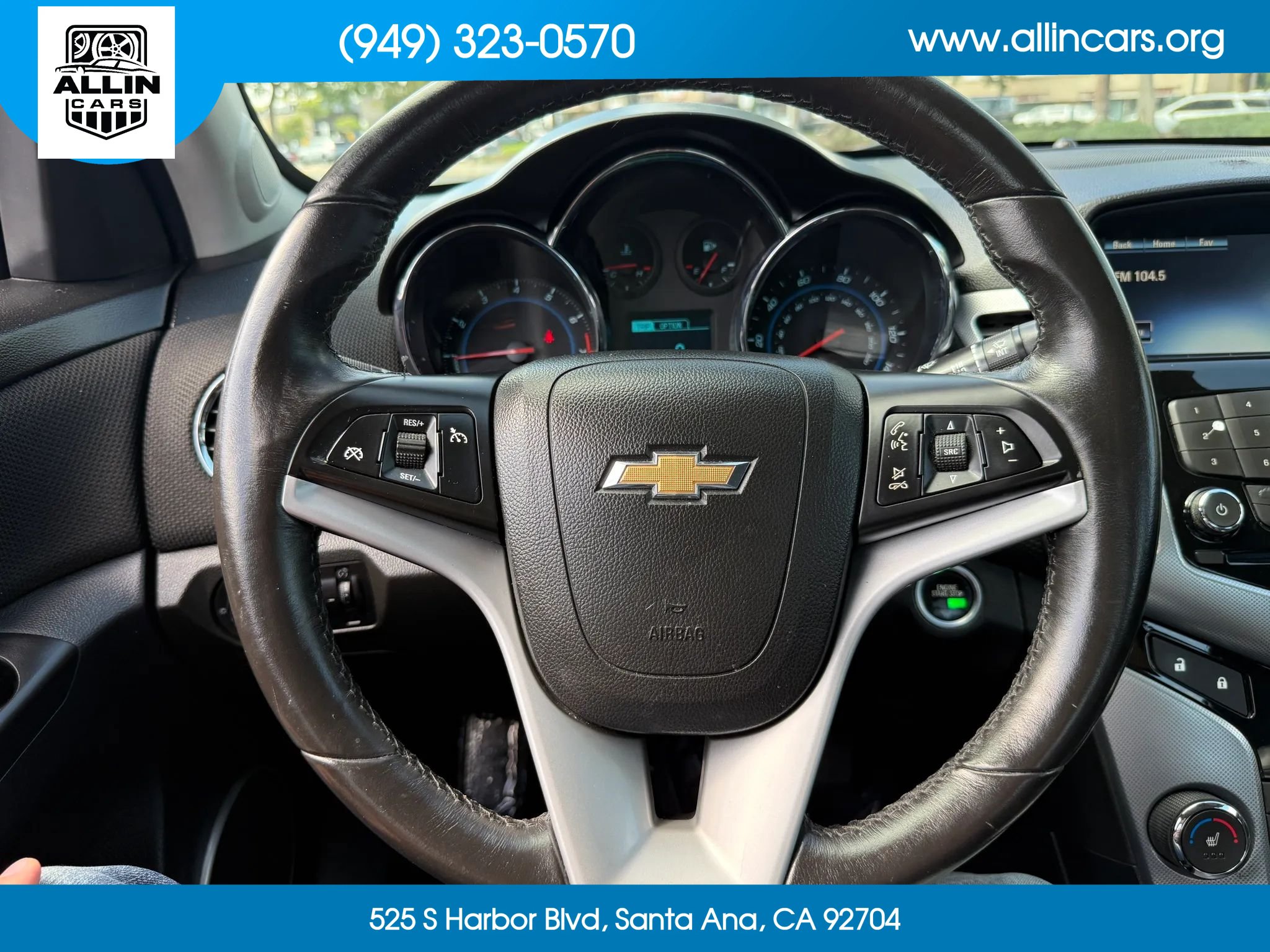 Used 2014 Chevrolet Cruze LTZ w/ RS Package FWD image 10