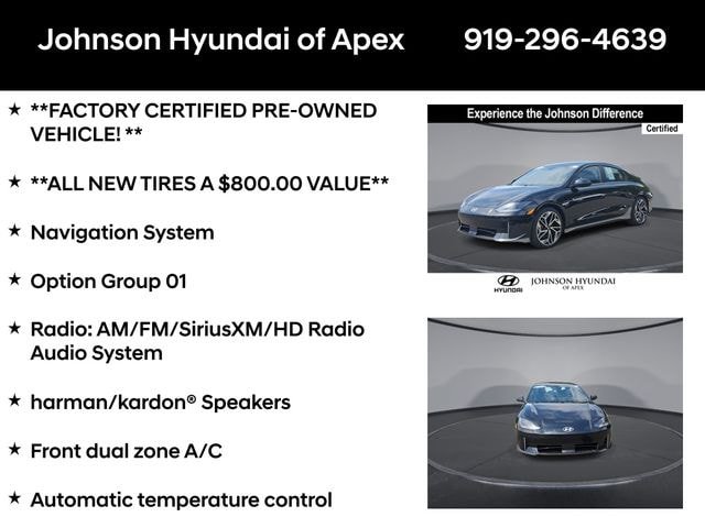 Certified 2023 Hyundai Ioniq 6 SEL AWD/4WD image 6