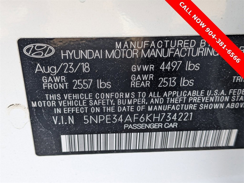 Used 2019 Hyundai Sonata SEL w/ Tech Package 02 image 20