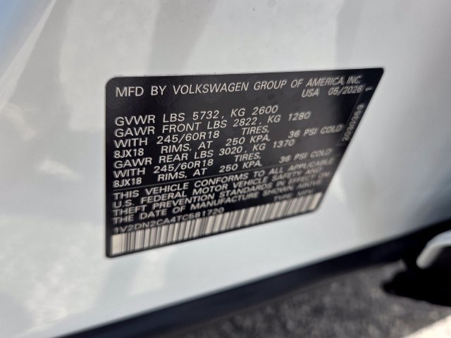 New 2026 Volkswagen Atlas SE FWD image 19