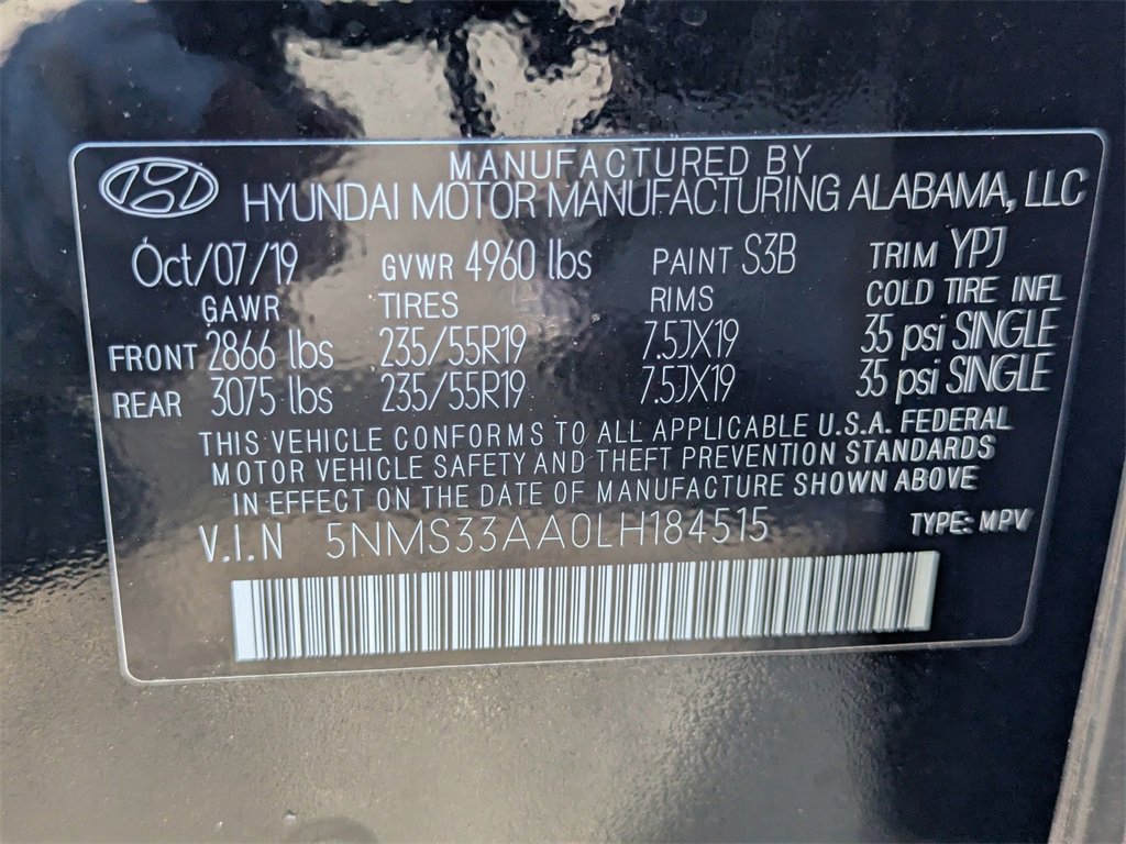 Used 2020 Hyundai Santa Fe SEL image 28