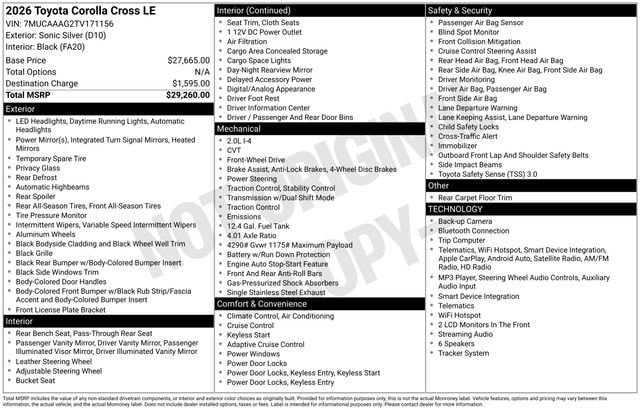Certified 2026 Toyota Corolla Cross LE FWD image 32
