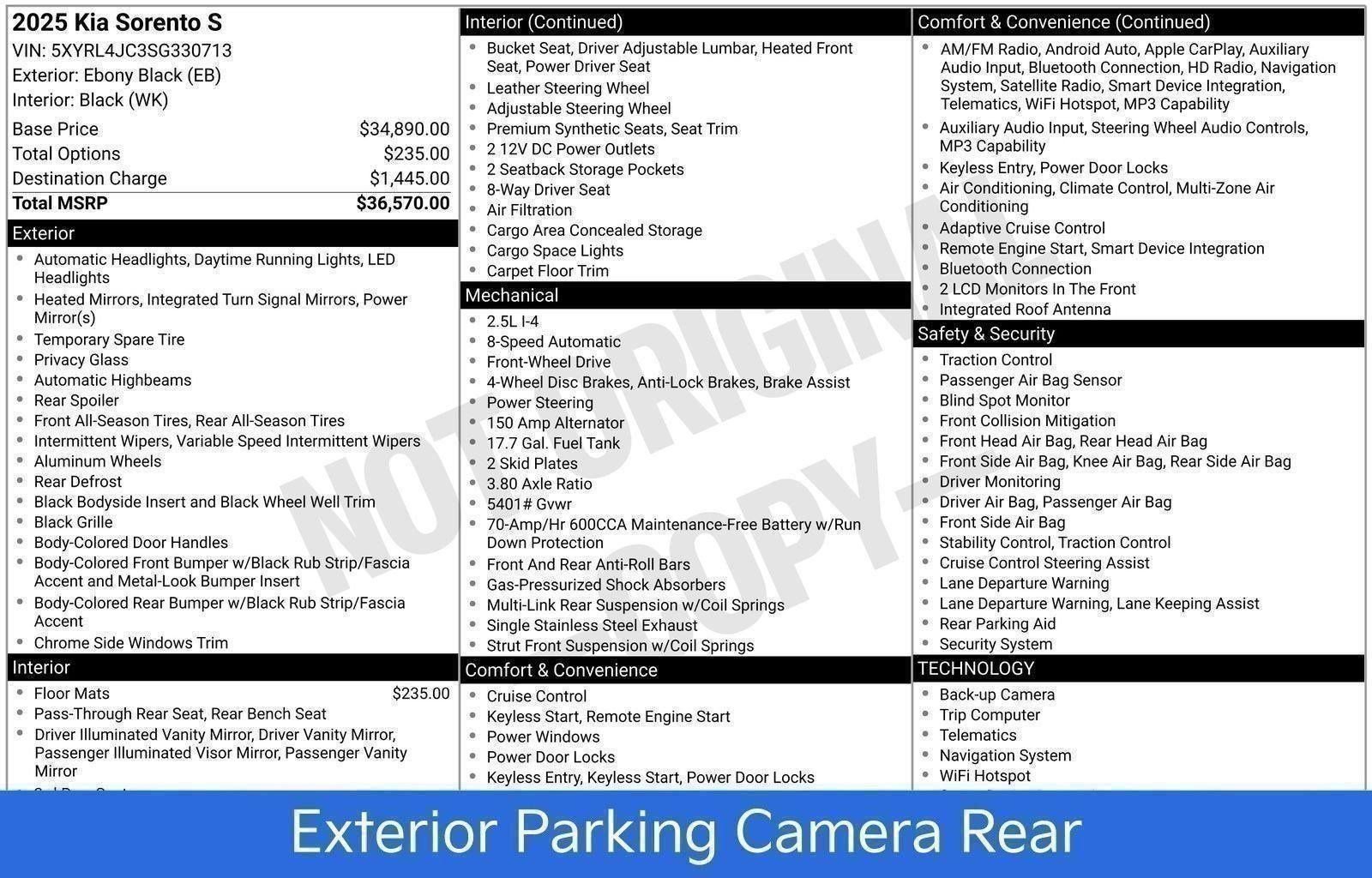 Used 2025 Kia Sorento S image 73