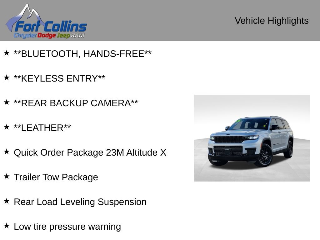 Used 2025 Jeep Grand Cherokee L Altitude AWD/4WD image 4