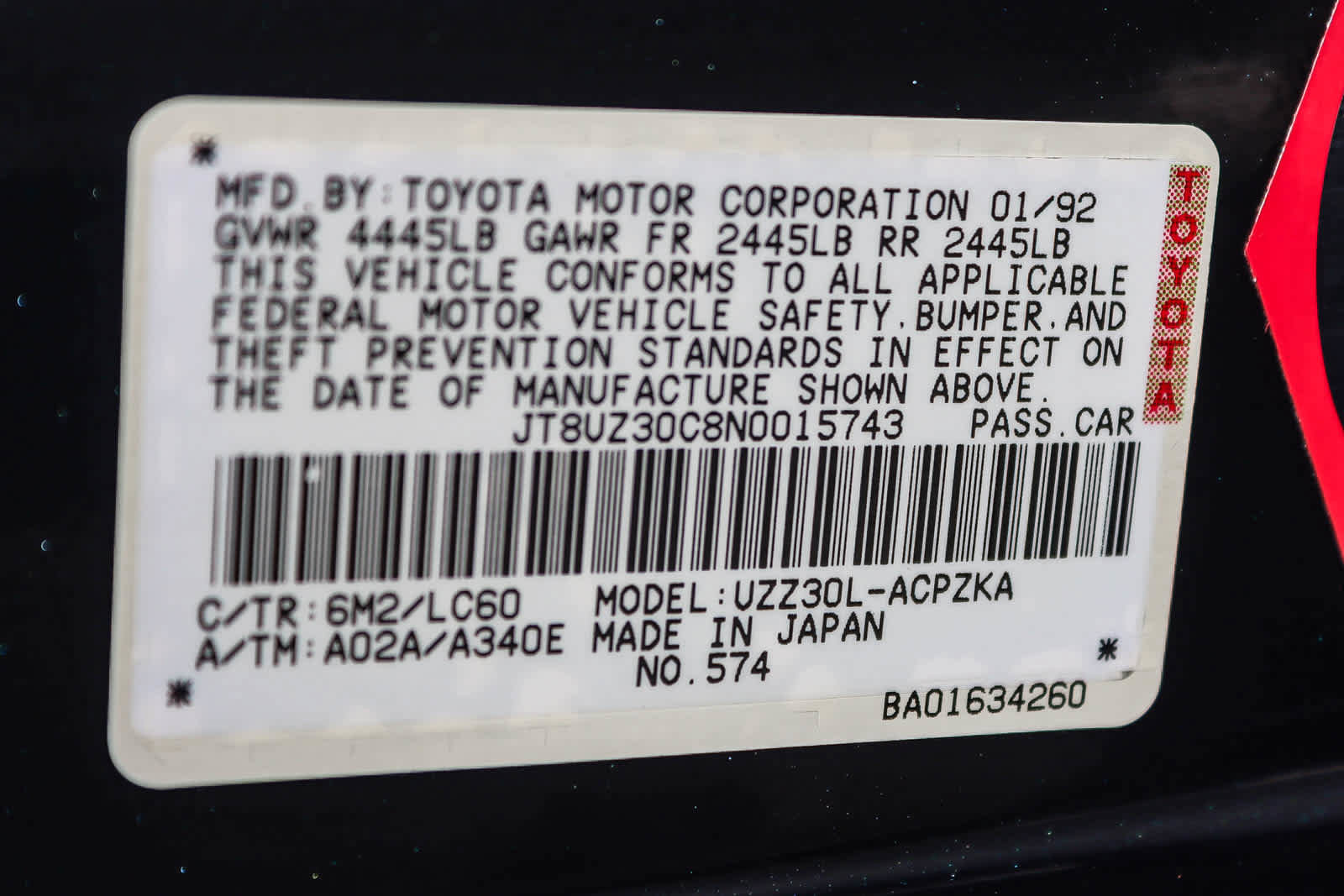 Used 1992 Lexus SC 400 Coupe image 27