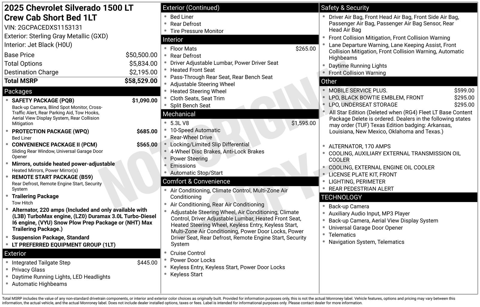 New 2025 Chevrolet Silverado 1500 LT w/ Safety Package image 4