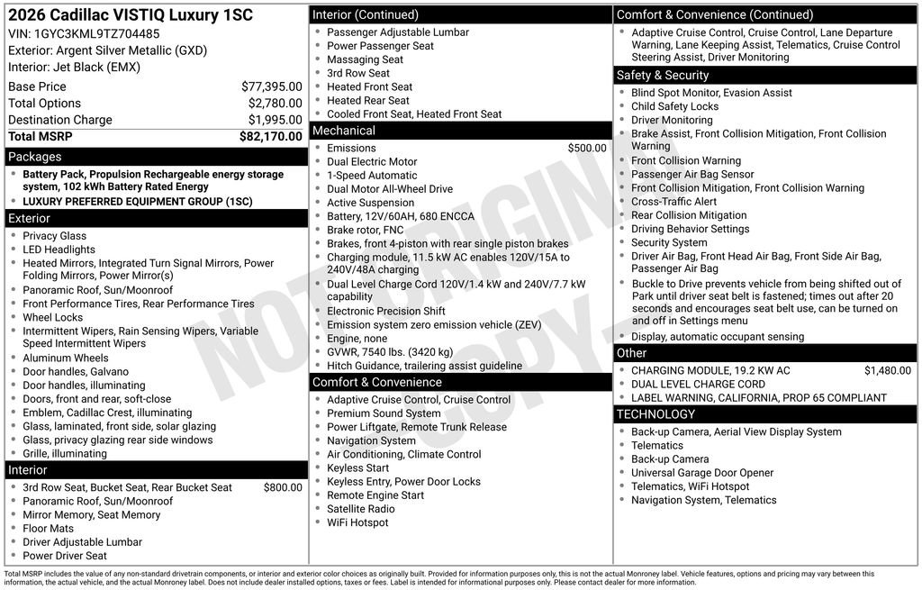 New 2026 Cadillac Vistiq Luxury AWD/4WD image 4