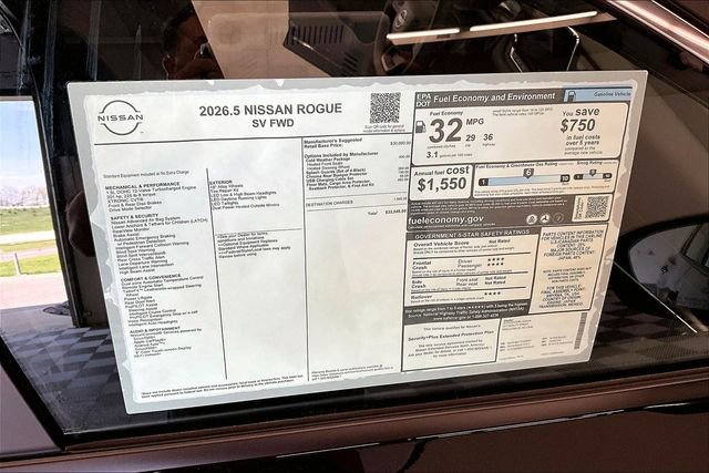 New 2026 Nissan Rogue SV FWD image 38