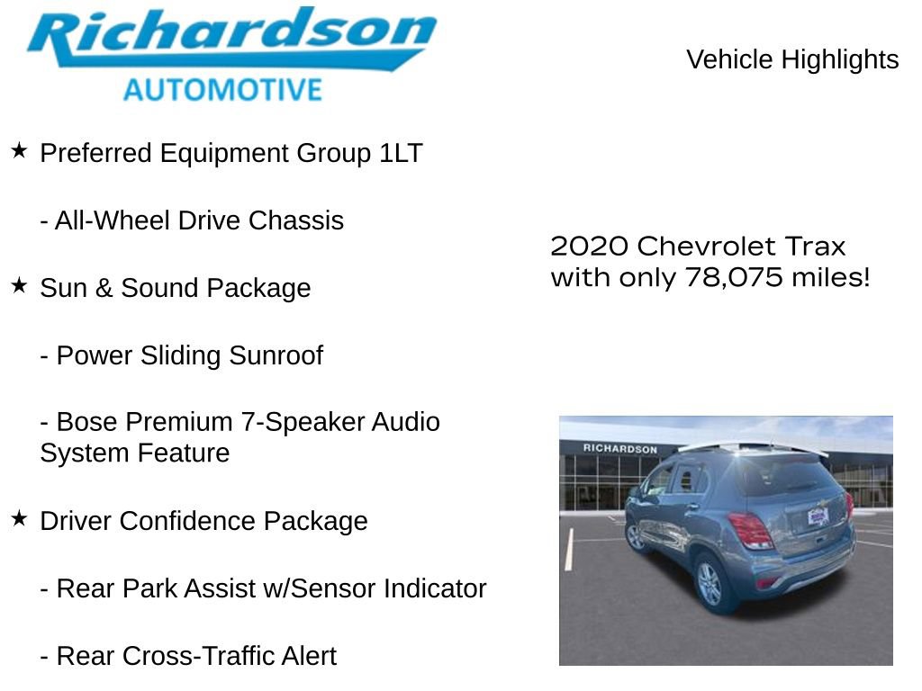 Used 2020 Chevrolet Trax LT w/ Sun & Sound Package image 11