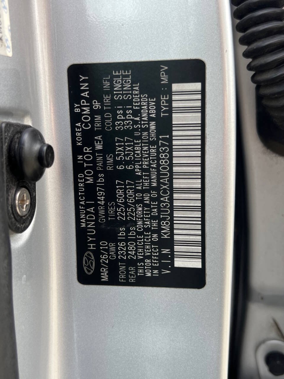 Used 2010 Hyundai Tucson GLS w/ Popular Equipment Pkg 2 FWD image 18