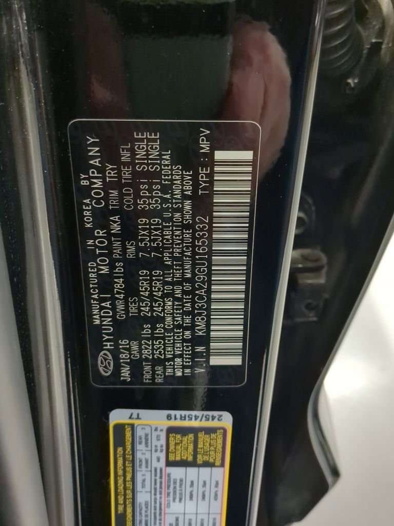 Used 2016 Hyundai Tucson Limited w/ Option Group 03 image 16