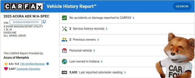 Used 2025 Acura ADX A-Spec image 2