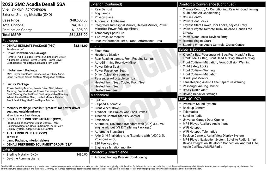 Used 2023 GMC Acadia Denali w/ Denali Ultimate Package FWD video 2