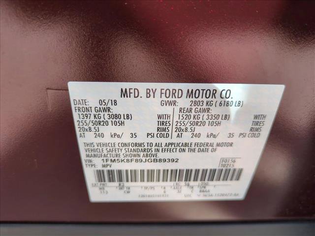 Used 2018 Ford Explorer Limited w/ Equipment Group 301A image 28