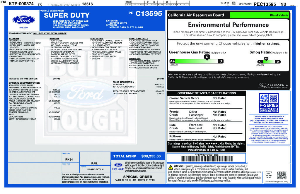 Certified 2023 Ford F250 XLT w/ FX4 Off-Road Package AWD/4WD image 9