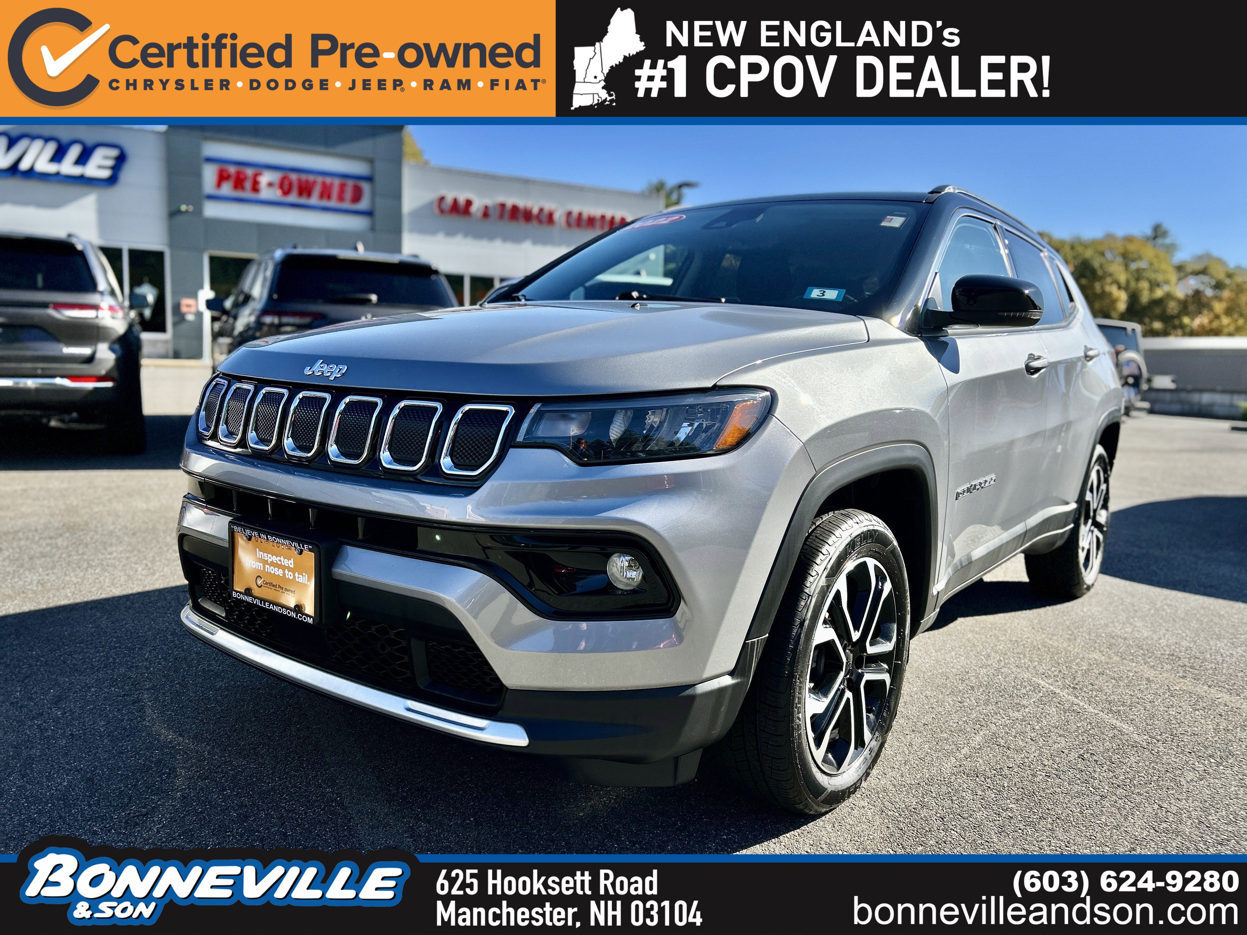 Certified 2022 Jeep Compass Limited AWD/4WD image 1