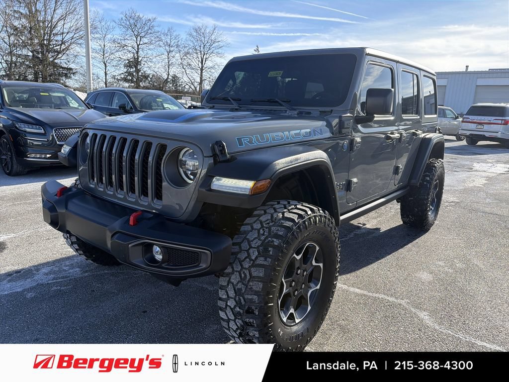 Used 2022 Jeep Wrangler Unlimited Rubicon 4xe w/ Cold Weather Group AWD/4WD image 1