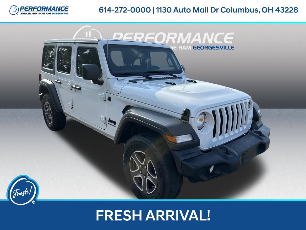 Used 2023 Jeep Wrangler Unlimited Sport w/ Uconnect 4C Nav & Sound Group