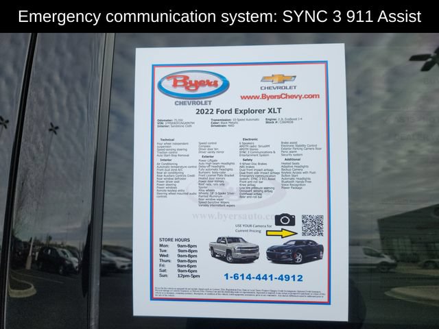Used 2022 Ford Explorer XLT w/ Class IV Trailer Tow Package AWD/4WD image 12