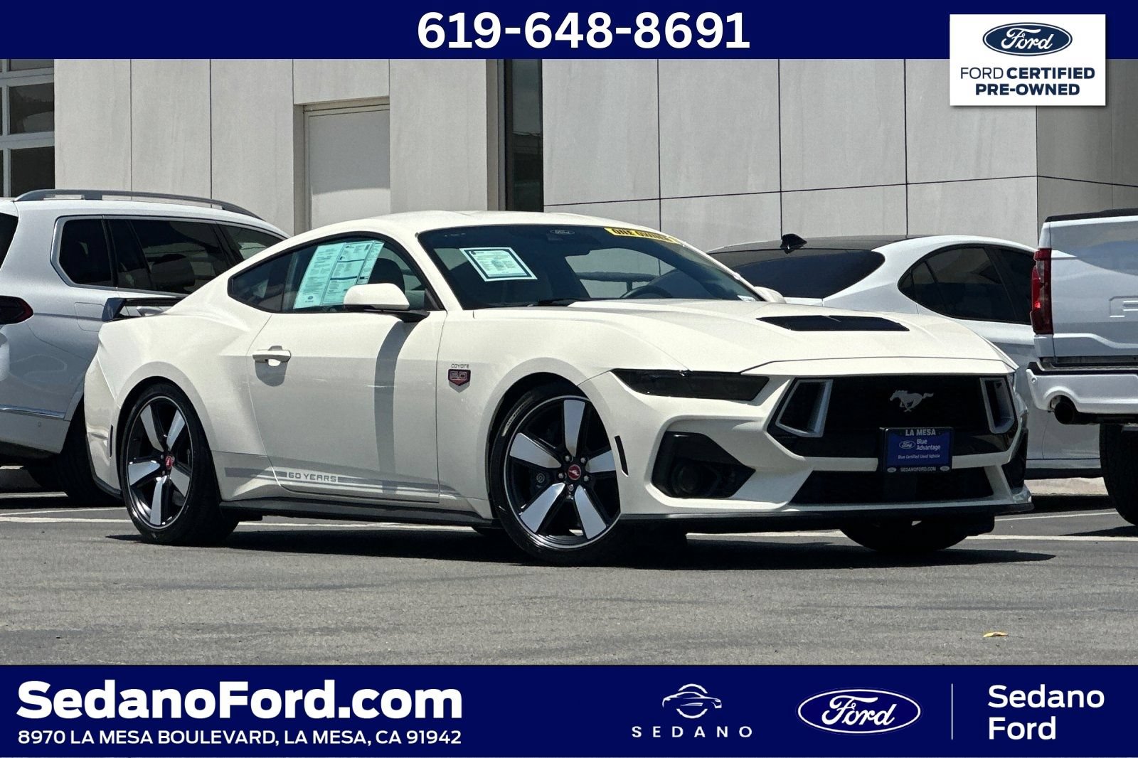 Certified 2025 Ford Mustang GT Premium w/ 60th Anniversary Package RWD image 1