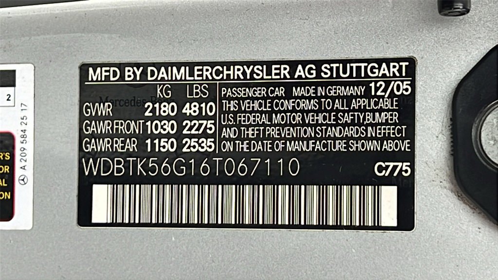 Used 2006 Mercedes-Benz CLK 350 Cabriolet image 12