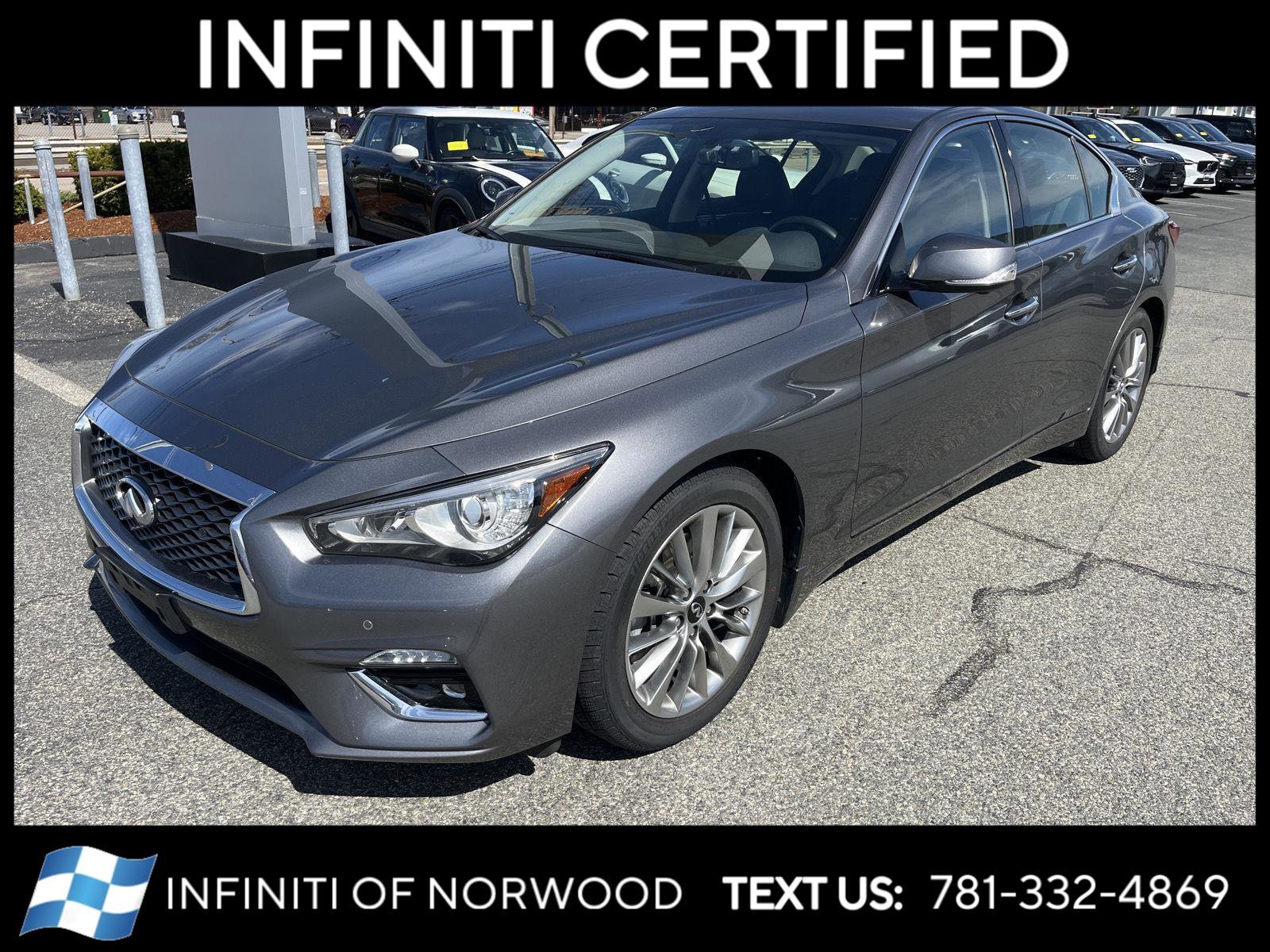 Certified 2023 INFINITI Q50 Luxe w/ Cargo Package