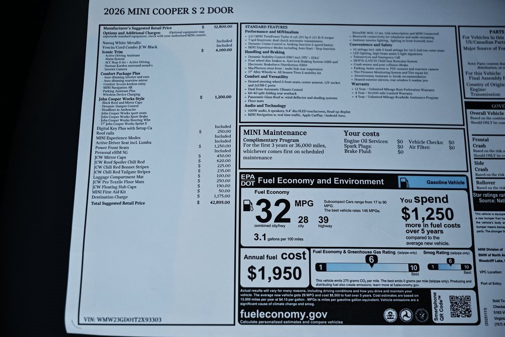 New 2026 MINI Cooper S image 26