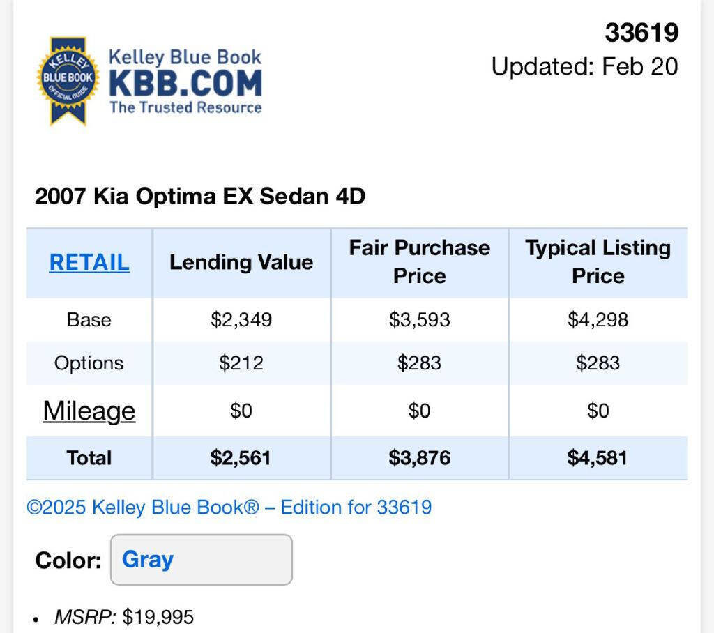 Used 2007 Kia Optima EX w/ Appearance Pkg image 19