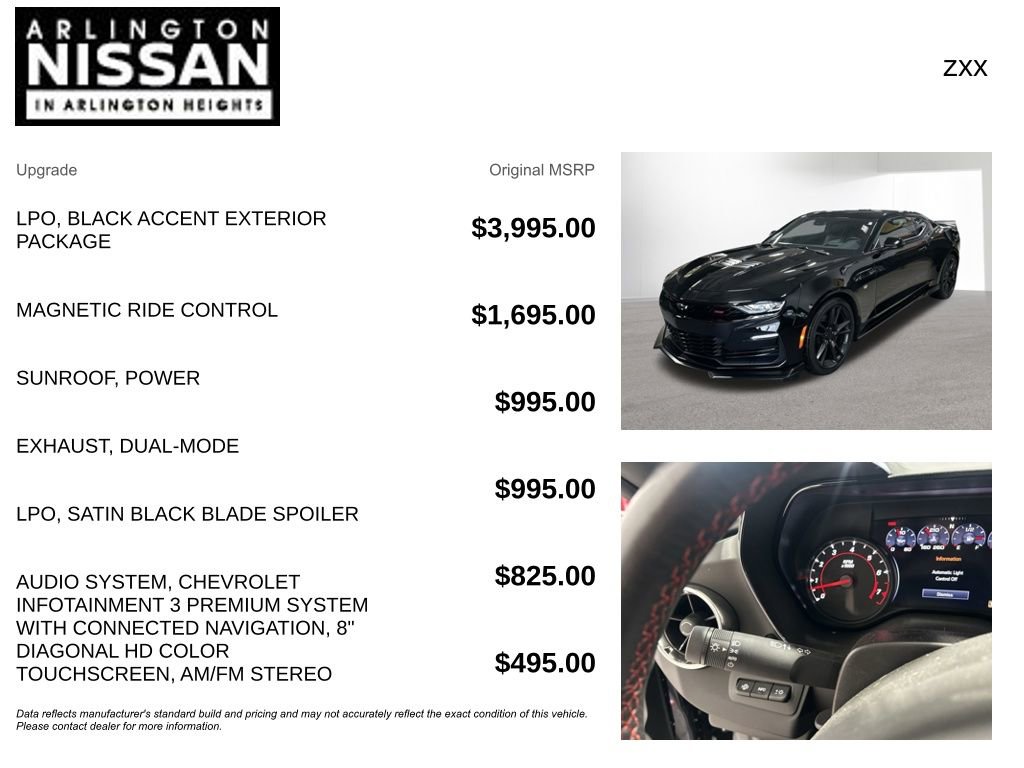 Used 2021 Chevrolet Camaro SS RWD image 4