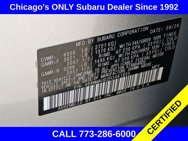 Certified 2024 Subaru Ascent Limited w/ Technology Package image 20