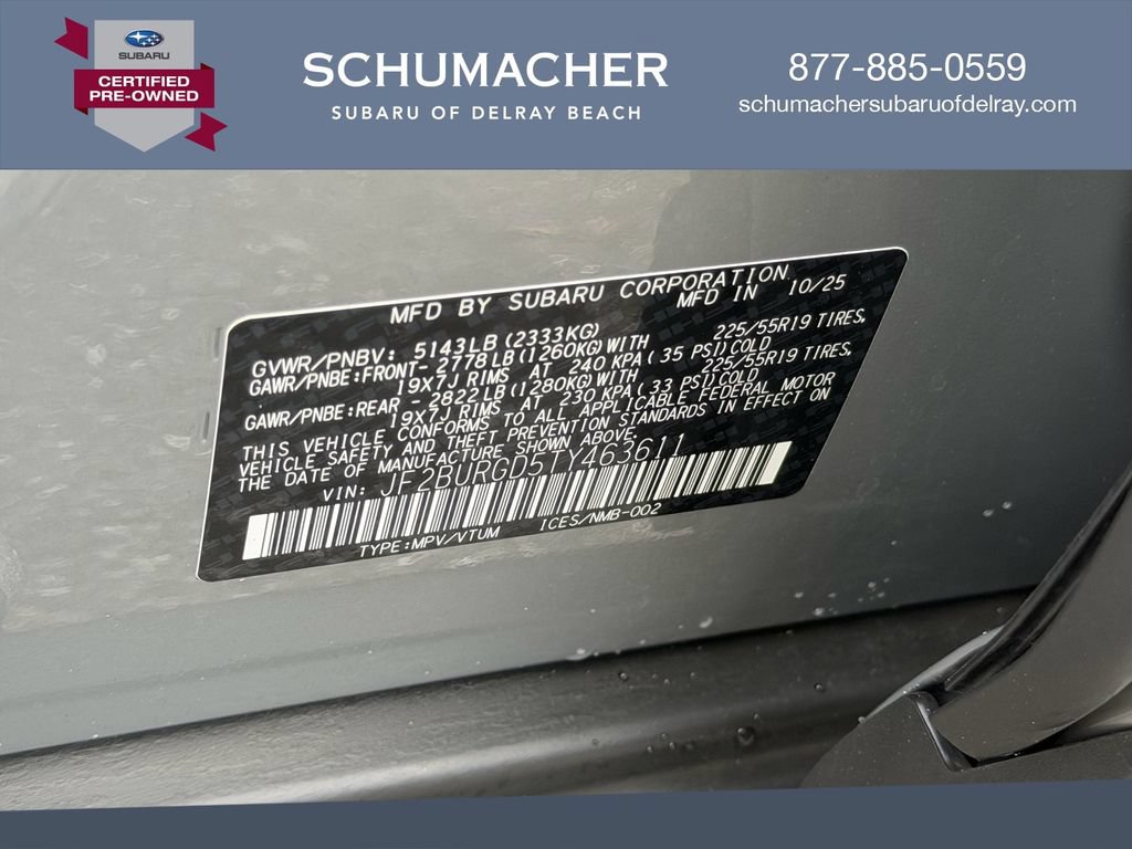 Certified 2026 Subaru Outback Limited XT AWD/4WD image 18