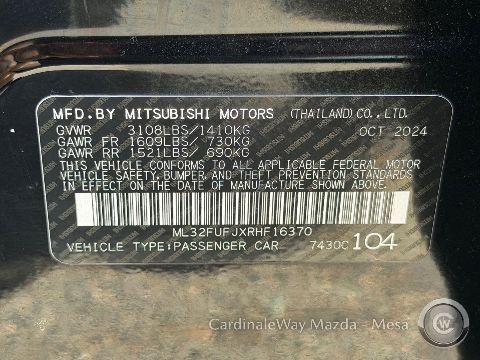 Used 2024 Mitsubishi Mirage G4 Black Edition image 28