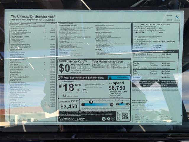 New 2026 BMW M4 xDrive Competition image 18