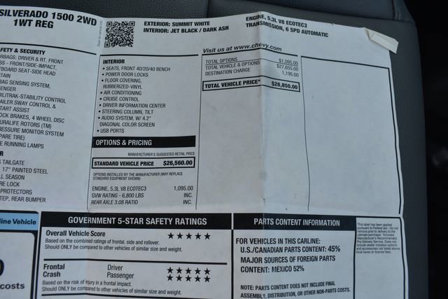 Used 2015 Chevrolet Silverado 1500 W/T RWD image 14