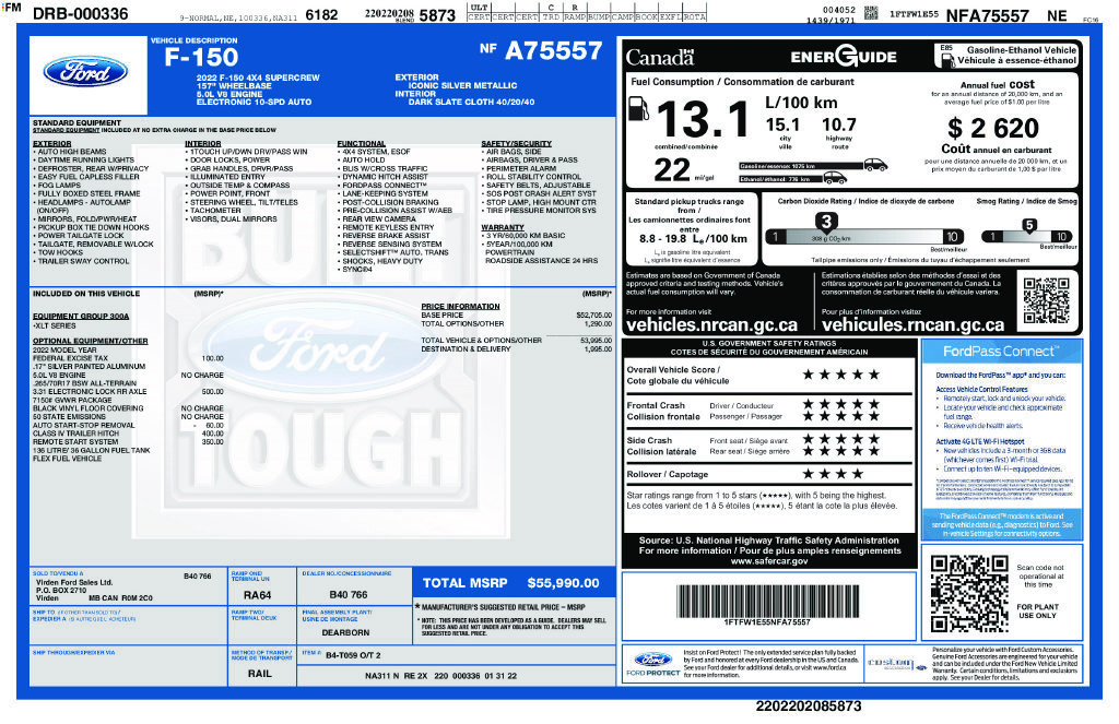 Certified 2022 Ford F150 XLT AWD/4WD image 32