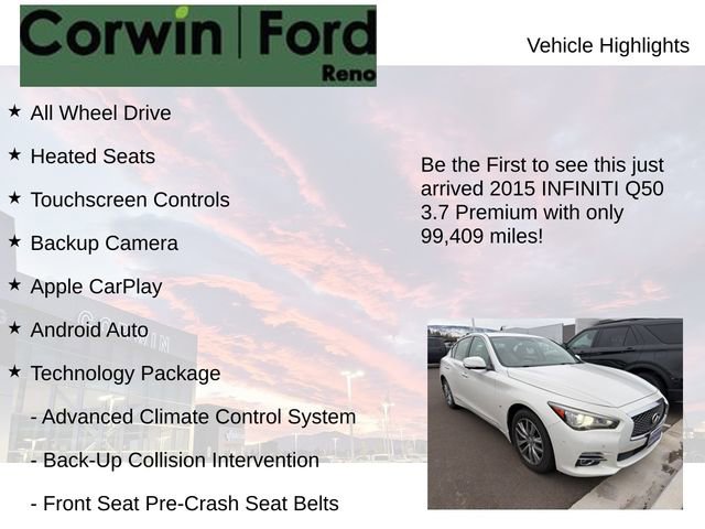 Used 2015 INFINITI Q50 Premium w/ Technology Package image 4