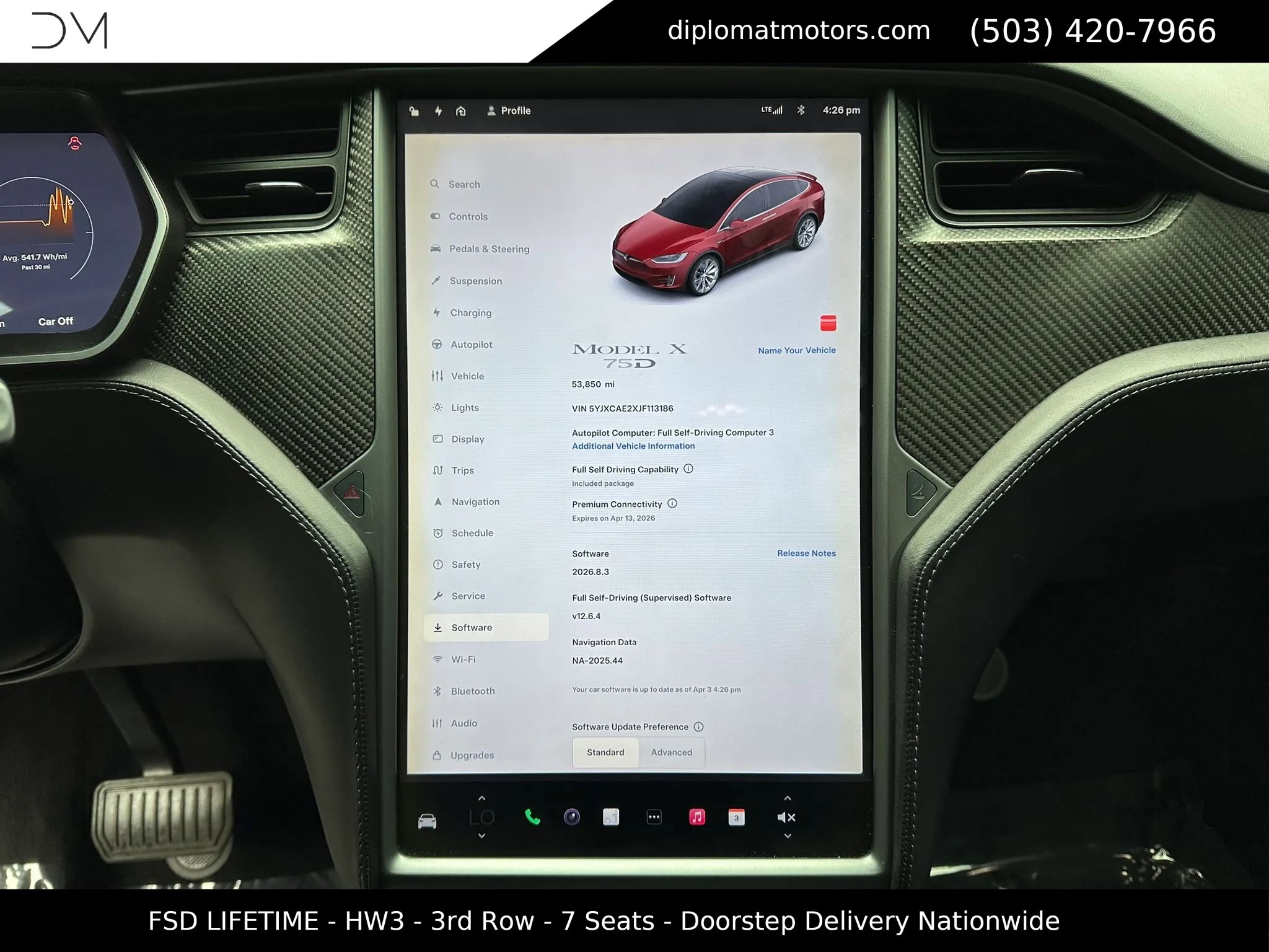 Used 2018 Tesla Model X 75D AWD/4WD image 34