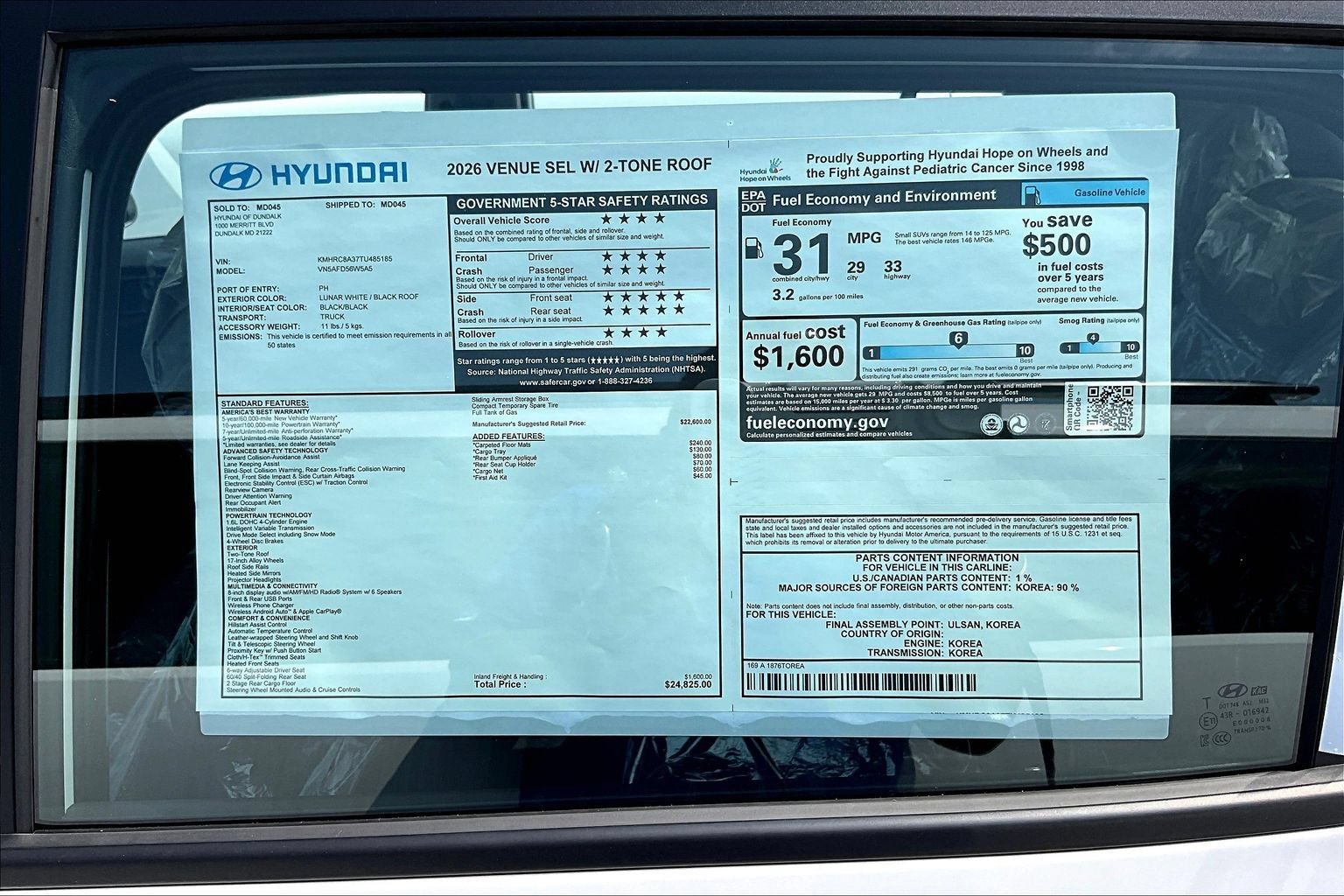 New 2026 Hyundai Venue SEL FWD image 16