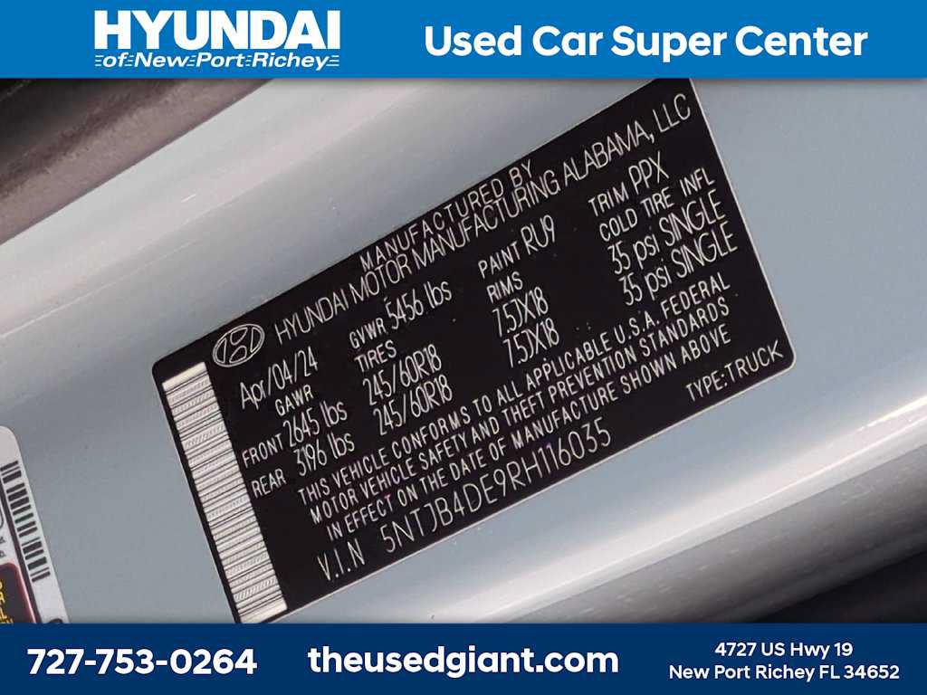 Certified 2024 Hyundai Santa Cruz SEL FWD image 33
